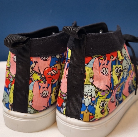 Nickelodeon Spongebob Lace‎ Up Canvas Shoes Men's Size 11 - Picture 10 of 11
